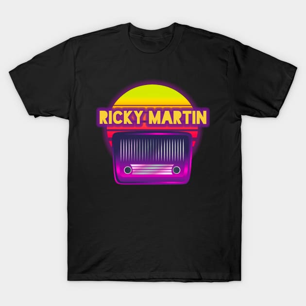 ricky martin retro T-Shirt by guemudaproject